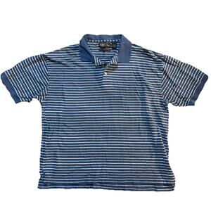 VINTAGE Keeler Bay Golf Polo Shirt Adult XL 2Ply Double Mercerized Cotton Y2K